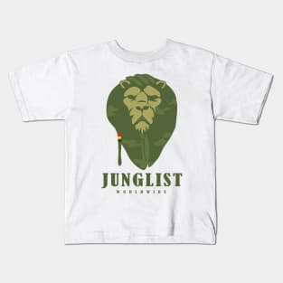 Junglist Worldwide Movement ( Cammo Edition ) Kids T-Shirt